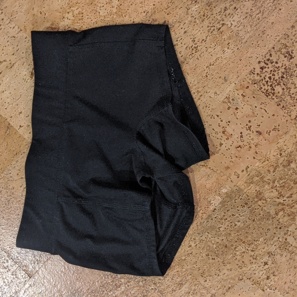Black athletic spandex